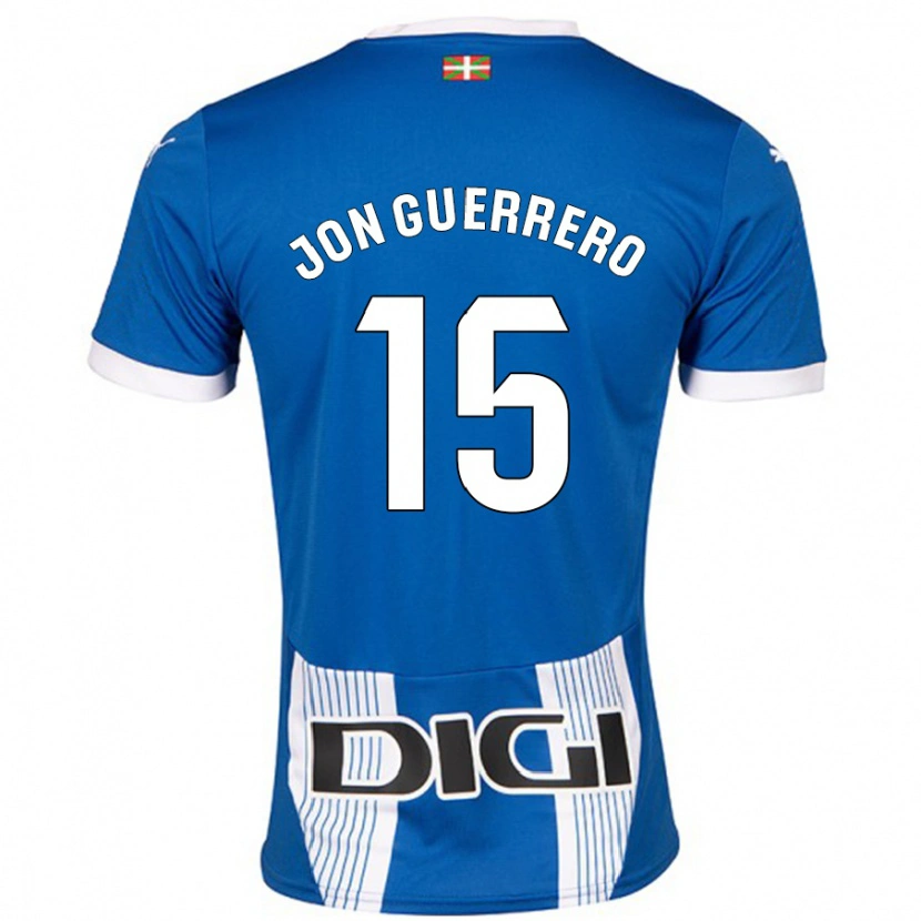 Danxen Män Julen Jon Guerrero #15 Blå Hemmatröja Matchtröjor 2024/25 Tröjor T-Tröja
