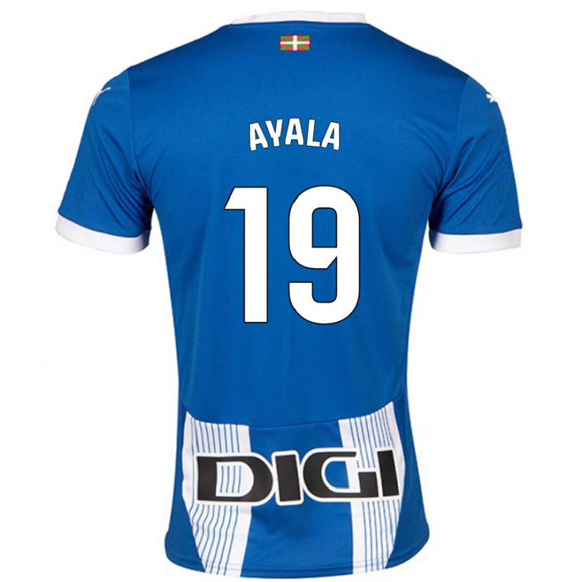Danxen Män Axel Ayala #19 Blå Hemmatröja Matchtröjor 2024/25 Tröjor T-Tröja