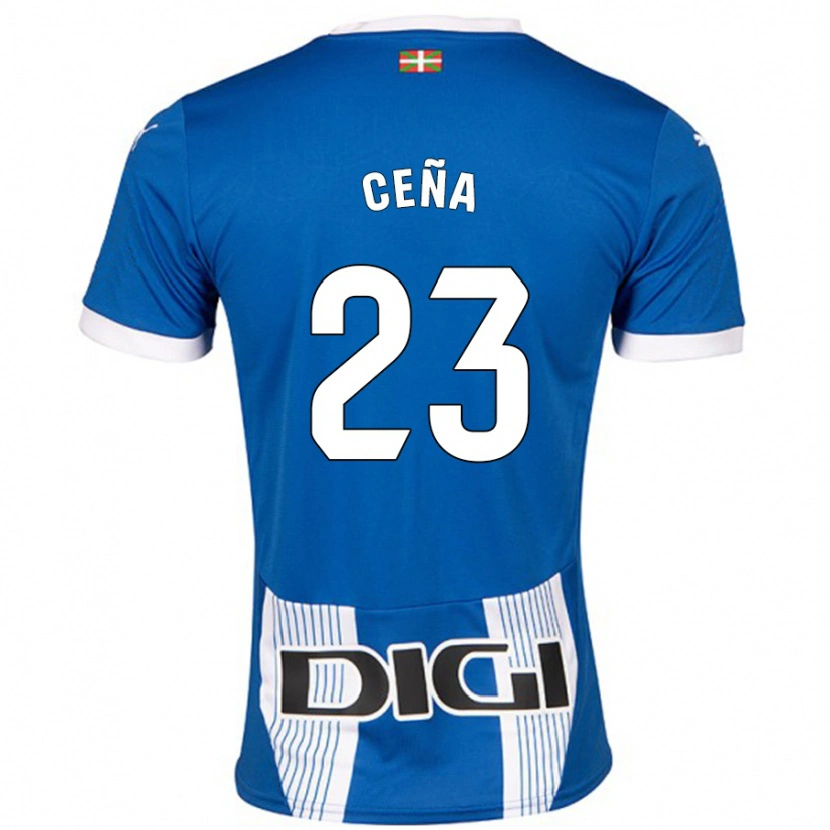 Danxen Män Marcos Ceña #23 Blå Hemmatröja Matchtröjor 2024/25 Tröjor T-Tröja