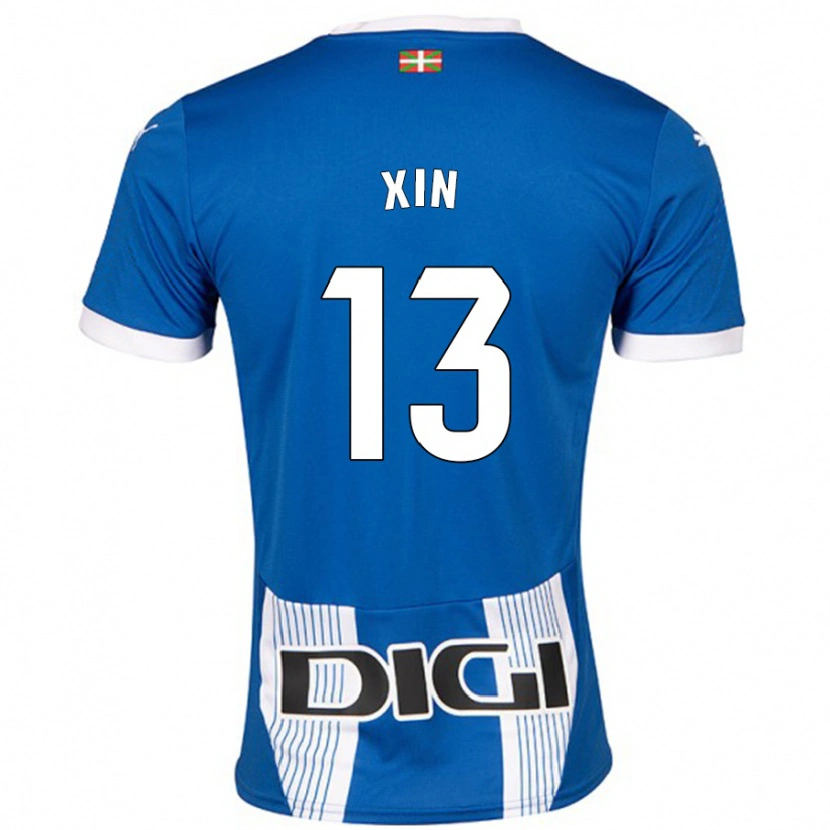 Danxen Män Jana Xin #13 Blå Hemmatröja Matchtröjor 2024/25 Tröjor T-Tröja
