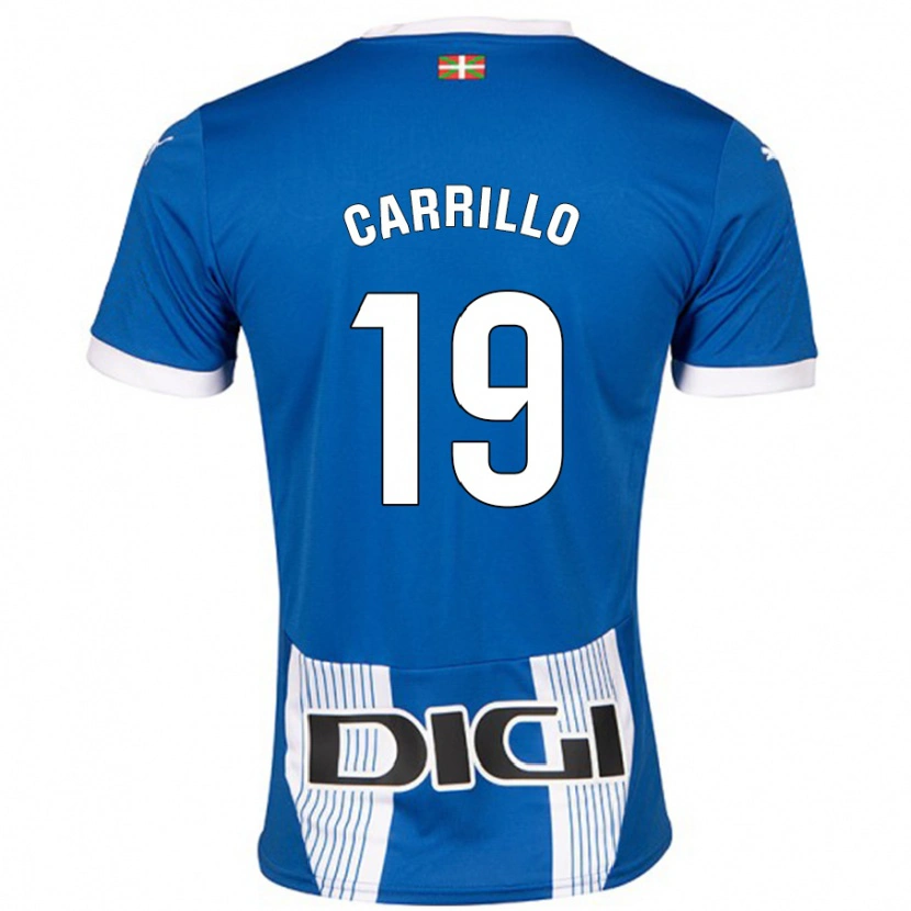 Danxen Män Sara Carrillo #19 Blå Hemmatröja Matchtröjor 2024/25 Tröjor T-Tröja