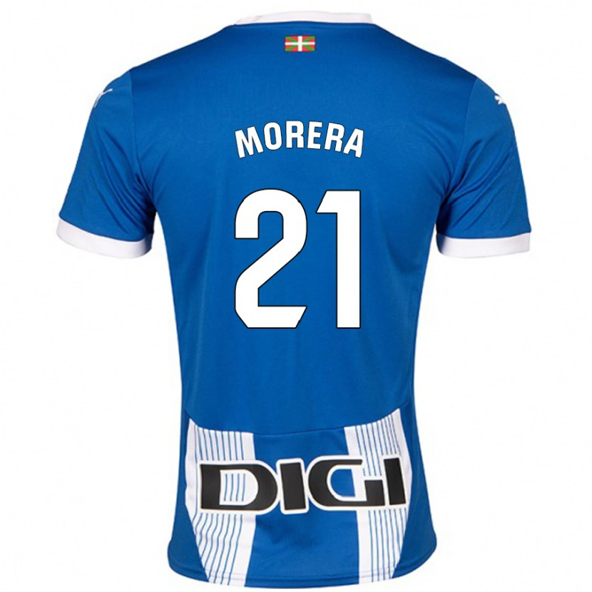Danxen Män Carla Morera #21 Blå Hemmatröja Matchtröjor 2024/25 Tröjor T-Tröja
