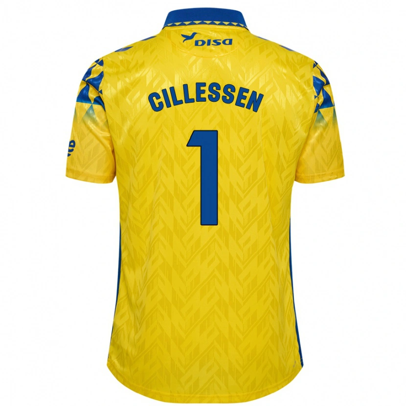 Danxen Män Jasper Cillessen #1 Gul Blå Hemmatröja Matchtröjor 2024/25 Tröjor T-Tröja
