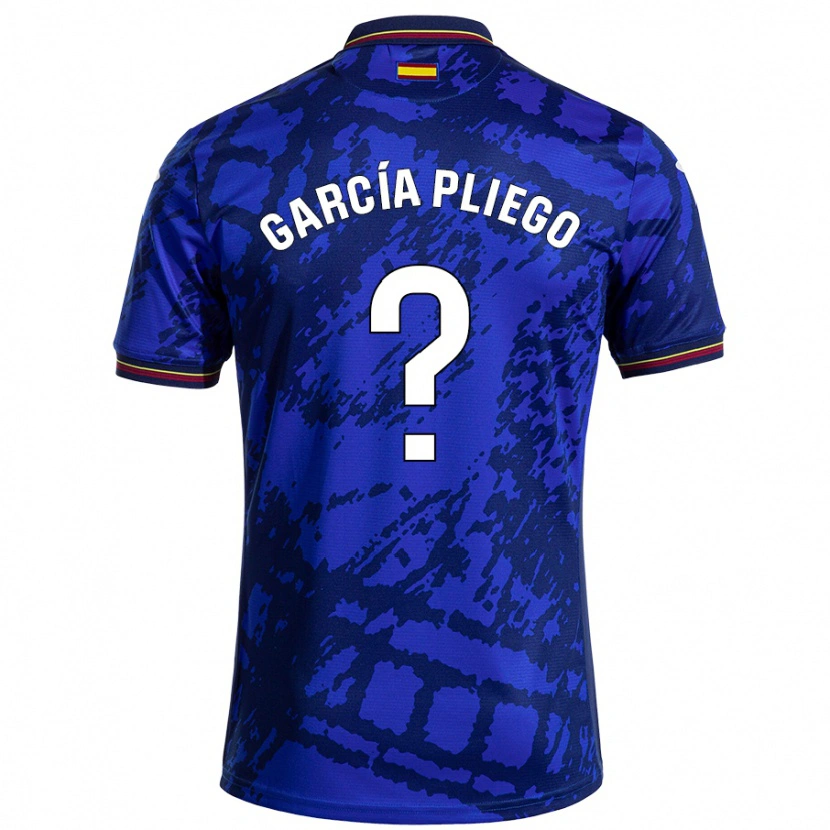 Danxen Män Hugo García Pliego #0 Mörkare Blå Hemmatröja Matchtröjor 2024/25 Tröjor T-Tröja