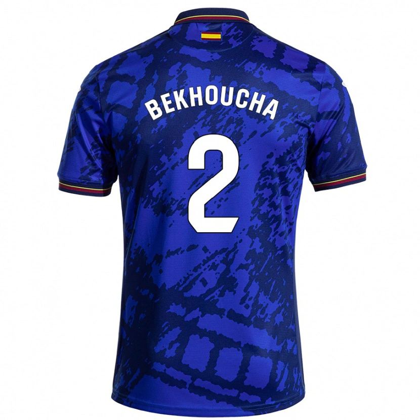 Danxen Män Ismael Bekhoucha #2 Mörkare Blå Hemmatröja Matchtröjor 2024/25 Tröjor T-Tröja