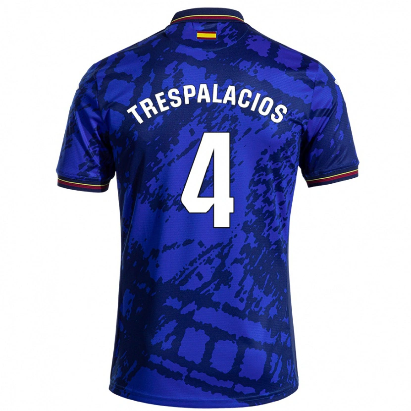 Danxen Män Adrián Trespalacios #4 Mörkare Blå Hemmatröja Matchtröjor 2024/25 Tröjor T-Tröja