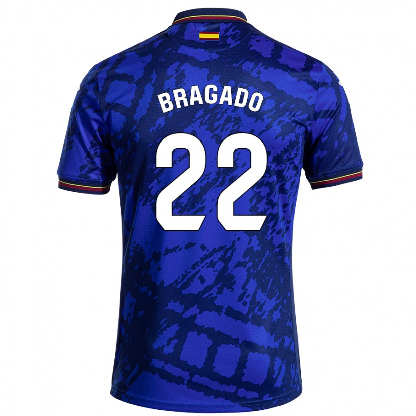 Danxen Män Alonso Bragado #22 Mörkare Blå Hemmatröja Matchtröjor 2024/25 Tröjor T-Tröja