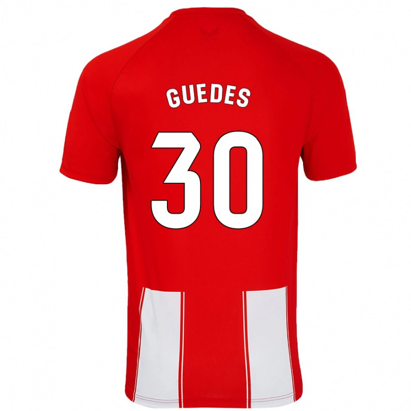 Danxen Män Gui Guedes #30 Röd Vit Hemmatröja Matchtröjor 2024/25 Tröjor T-Tröja