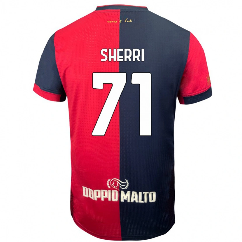 Danxen Män Alen Sherri #71 Röd Mörkare Blå Hemmatröja Matchtröjor 2024/25 Tröjor T-Tröja