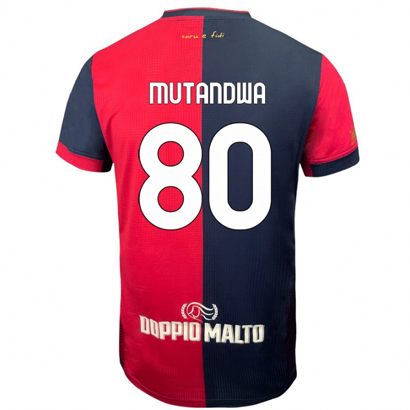 Danxen Män Kingstone Mutandwa #80 Röd Mörkare Blå Hemmatröja Matchtröjor 2024/25 Tröjor T-Tröja