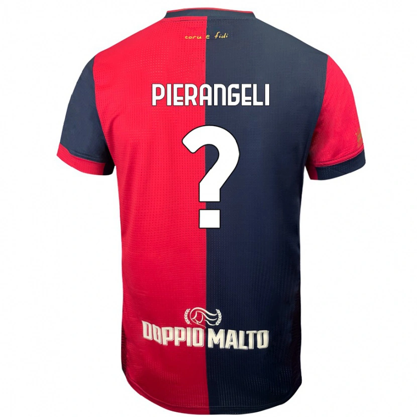 Danxen Män Luis Pierangeli #0 Röd Mörkare Blå Hemmatröja Matchtröjor 2024/25 Tröjor T-Tröja