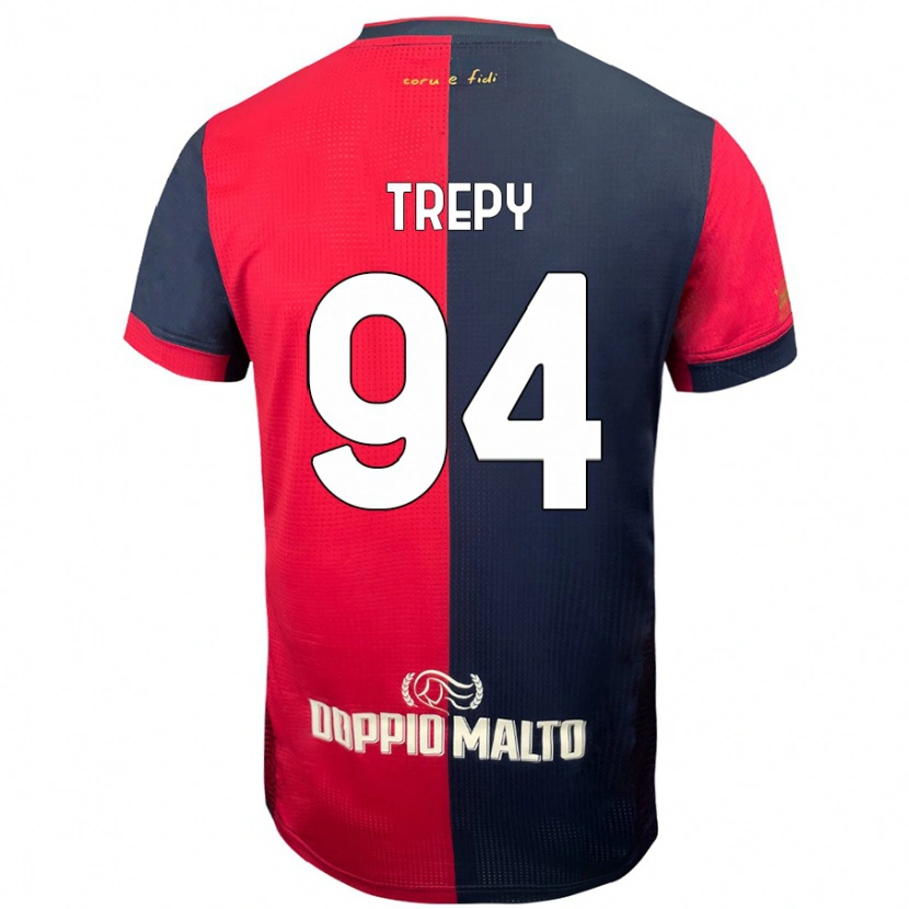 Danxen Män Yael Trepy #94 Röd Mörkare Blå Hemmatröja Matchtröjor 2024/25 Tröjor T-Tröja
