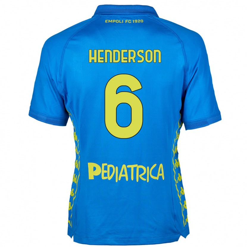 Danxen Män Liam Henderson #6 Blå Hemmatröja Matchtröjor 2024/25 Tröjor T-Tröja