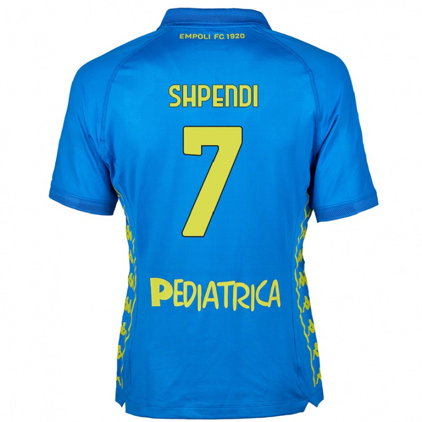 Danxen Män Stiven Shpendi #7 Blå Hemmatröja Matchtröjor 2024/25 Tröjor T-Tröja