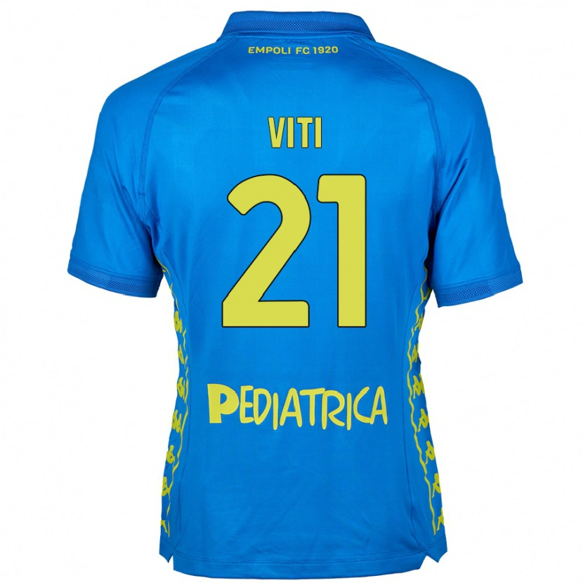 Danxen Män Mattia Viti #21 Blå Hemmatröja Matchtröjor 2024/25 Tröjor T-Tröja