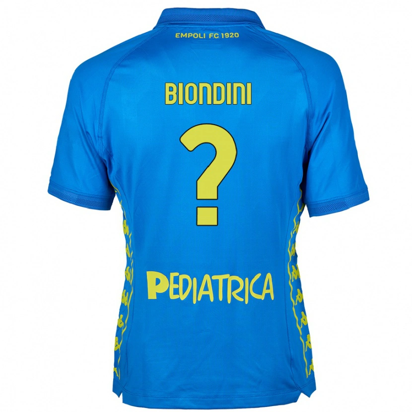 Danxen Män Edoardo Biondini #0 Blå Hemmatröja Matchtröjor 2024/25 Tröjor T-Tröja