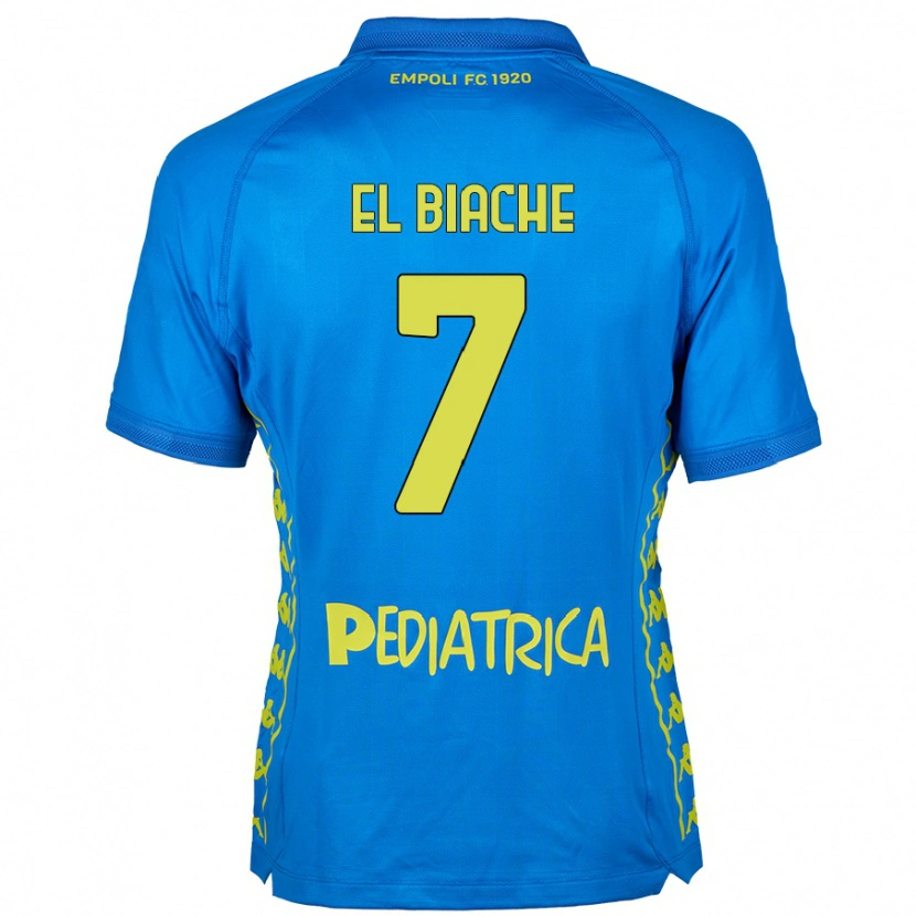 Danxen Män Noah El Biache #7 Blå Hemmatröja Matchtröjor 2024/25 Tröjor T-Tröja