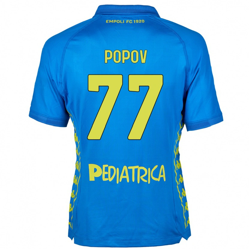 Danxen Män Bogdan Popov #77 Blå Hemmatröja Matchtröjor 2024/25 Tröjor T-Tröja