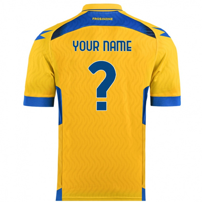Danxen Män Ditt Namn #0 Gul Hemmatröja Matchtröjor 2024/25 Tröjor T-Tröja