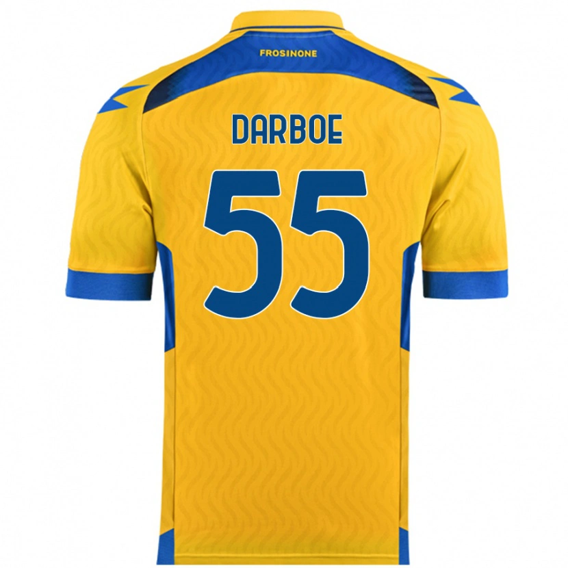 Danxen Män Ebrima Darboe #55 Gul Hemmatröja Matchtröjor 2024/25 Tröjor T-Tröja