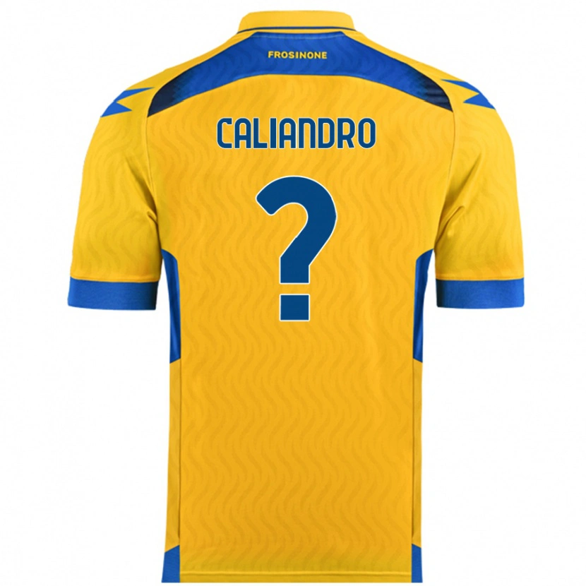 Danxen Män Stanislao Caliandro #0 Gul Hemmatröja Matchtröjor 2024/25 Tröjor T-Tröja