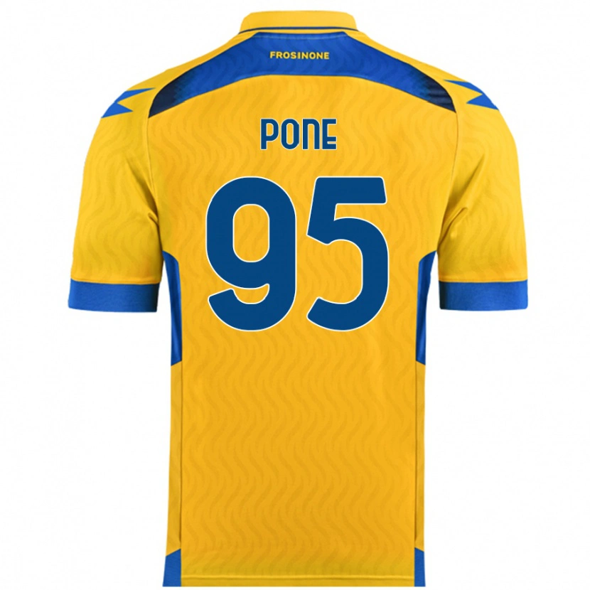 Danxen Män Cristian Pone #95 Gul Hemmatröja Matchtröjor 2024/25 Tröjor T-Tröja