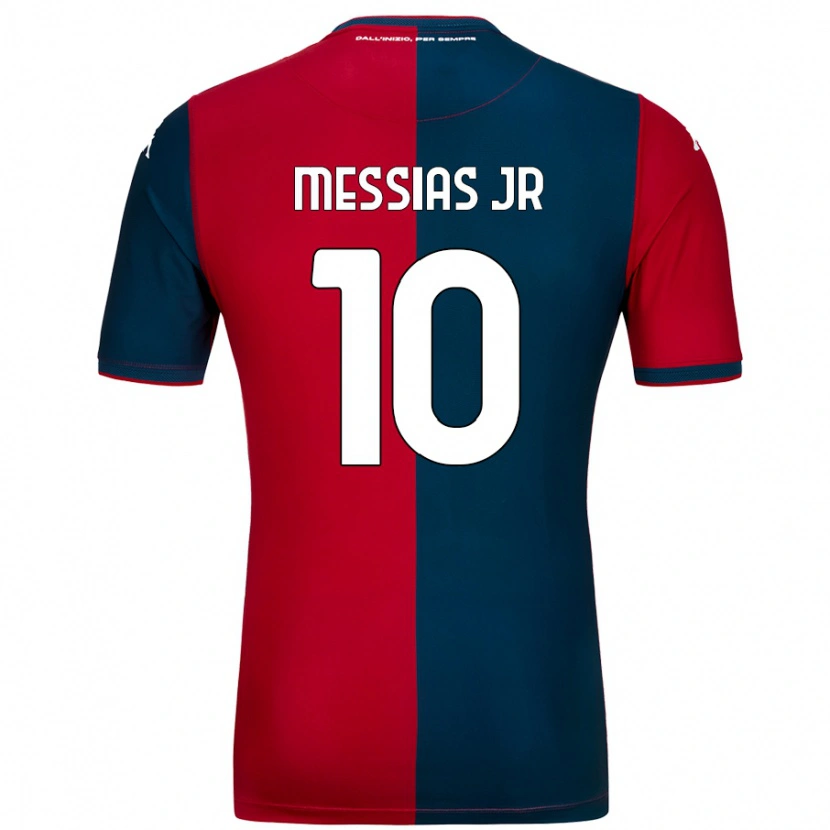 Danxen Män Junior Messias #10 Röd Mörkblå Hemmatröja Matchtröjor 2024/25 Tröjor T-Tröja