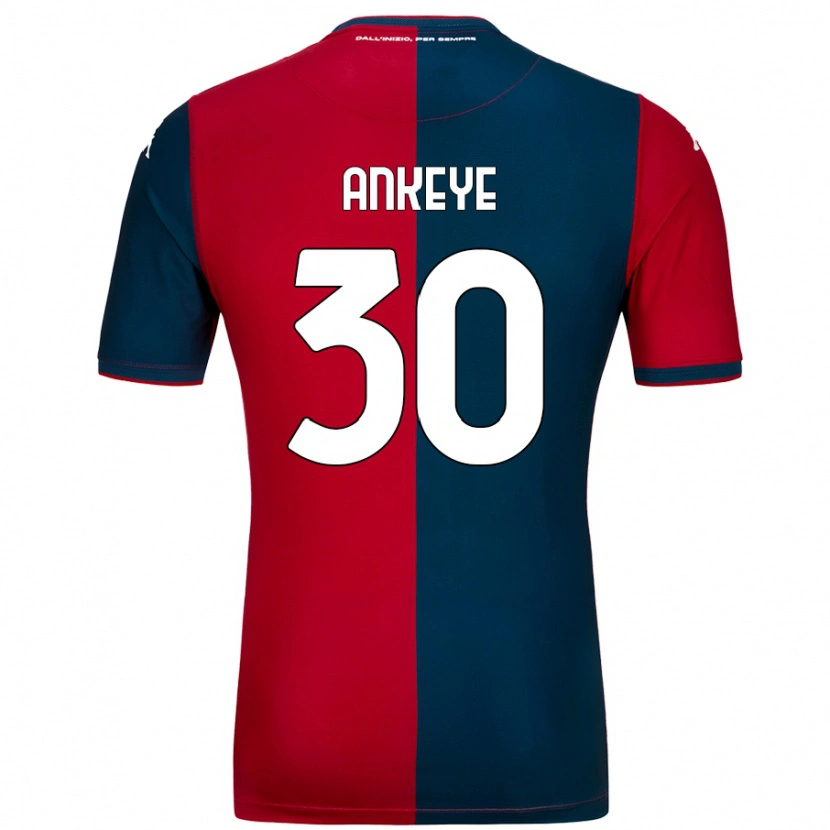 Danxen Män David Ankeye #30 Röd Mörkblå Hemmatröja Matchtröjor 2024/25 Tröjor T-Tröja