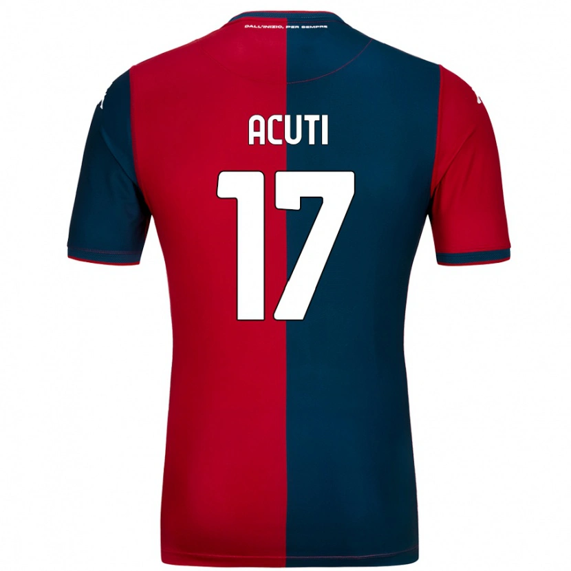 Danxen Män Arianna Acuti #17 Röd Mörkblå Hemmatröja Matchtröjor 2024/25 Tröjor T-Tröja