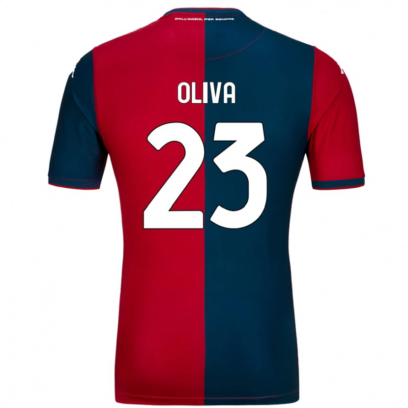 Danxen Män Eleonora Oliva #23 Röd Mörkblå Hemmatröja Matchtröjor 2024/25 Tröjor T-Tröja