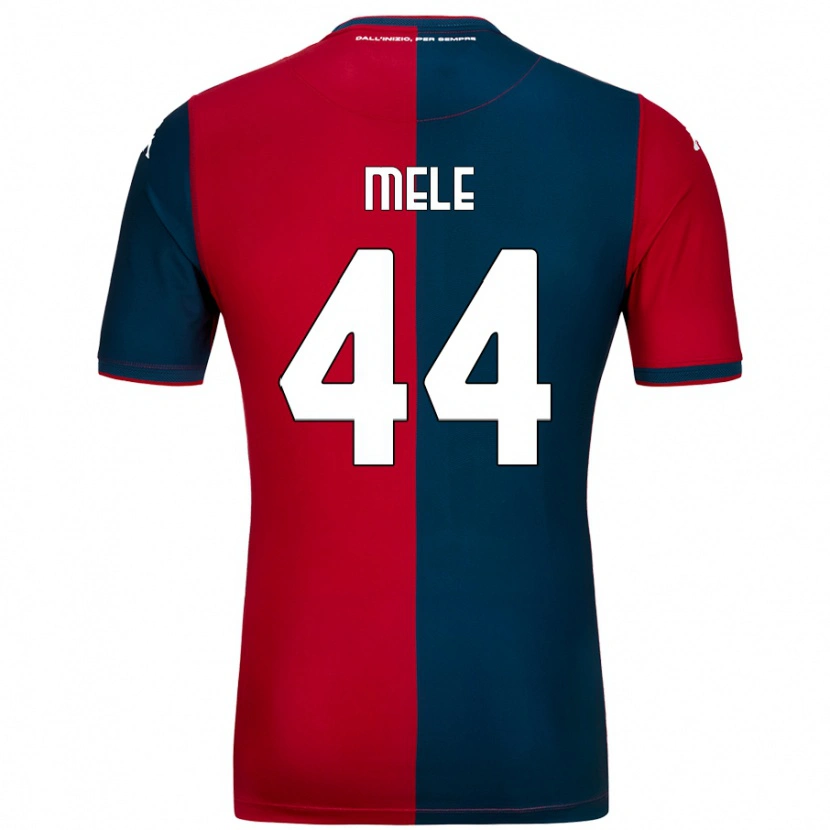 Danxen Män Chiara Mele #44 Röd Mörkblå Hemmatröja Matchtröjor 2024/25 Tröjor T-Tröja