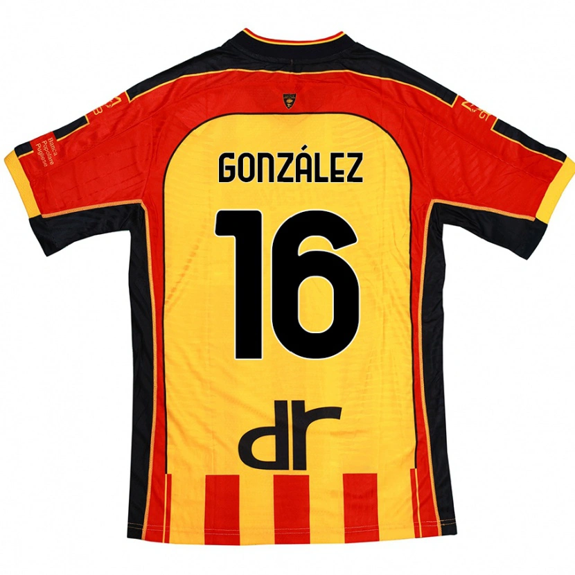 Danxen Män Joan González #16 Gul Röd Hemmatröja Matchtröjor 2024/25 Tröjor T-Tröja