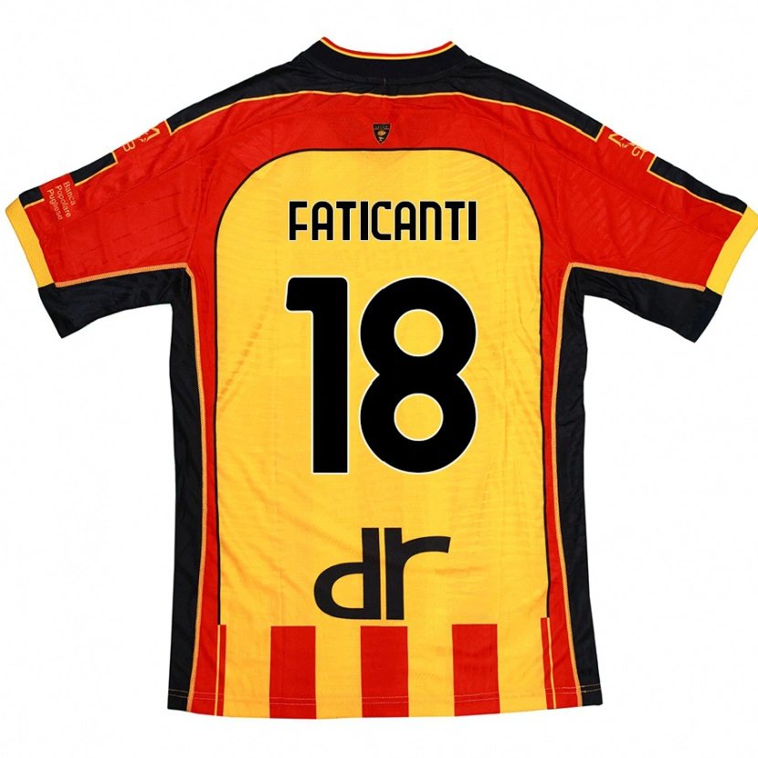 Danxen Män Giacomo Faticanti #18 Gul Röd Hemmatröja Matchtröjor 2024/25 Tröjor T-Tröja