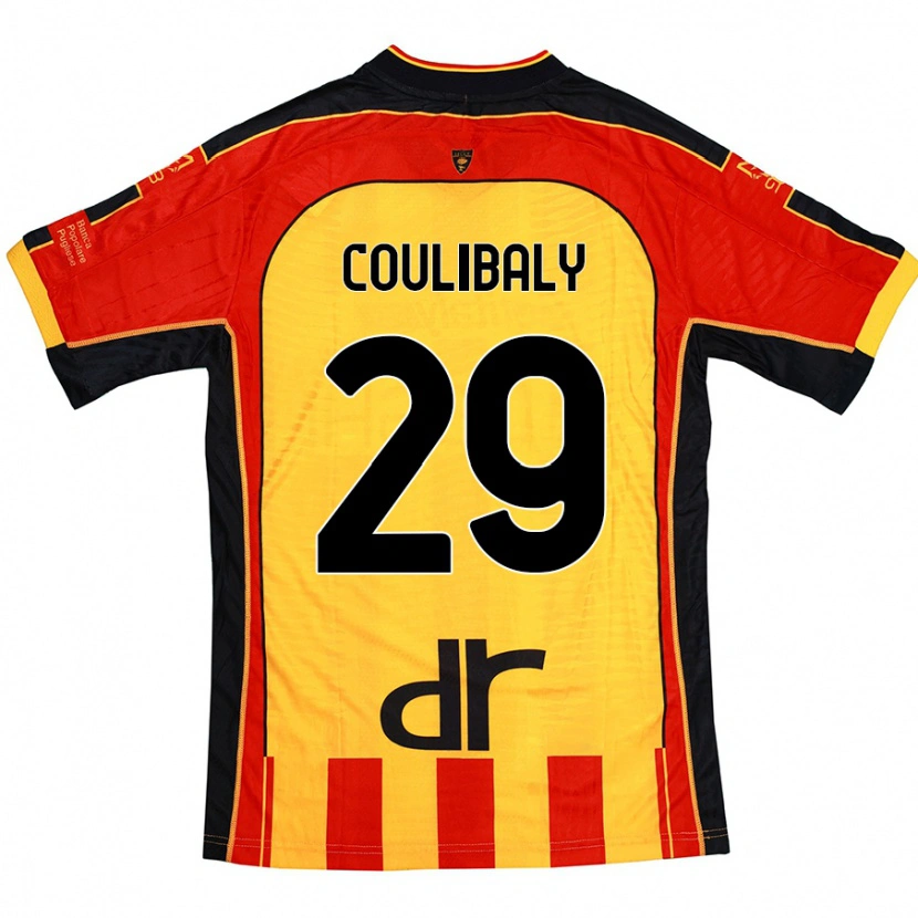Danxen Män Lassana Coulibaly #29 Gul Röd Hemmatröja Matchtröjor 2024/25 Tröjor T-Tröja