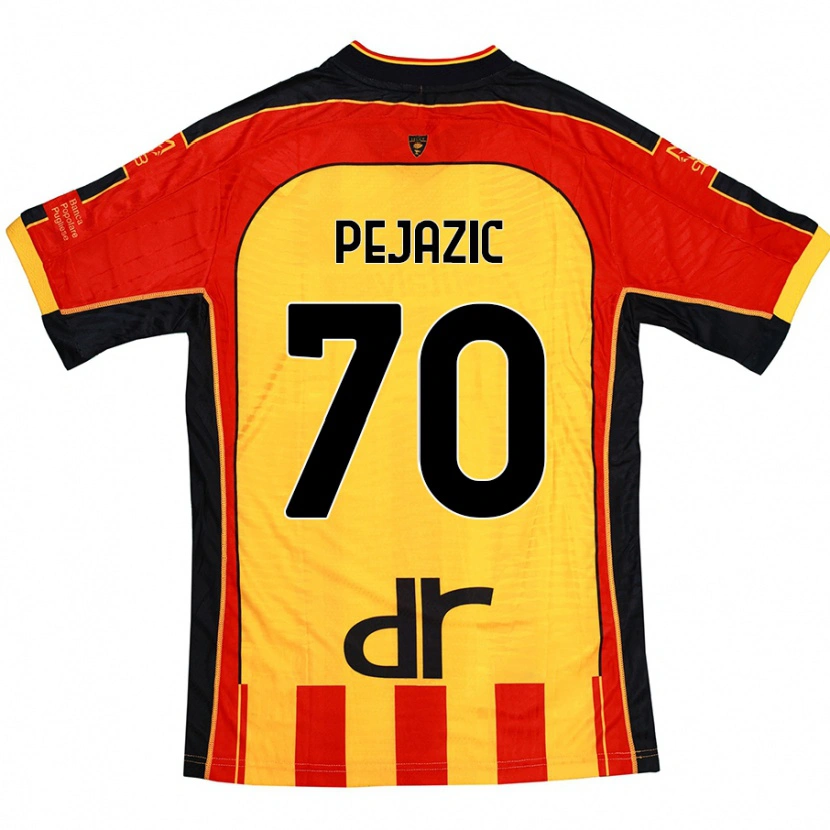 Danxen Män Mario Pejazic #70 Gul Röd Hemmatröja Matchtröjor 2024/25 Tröjor T-Tröja