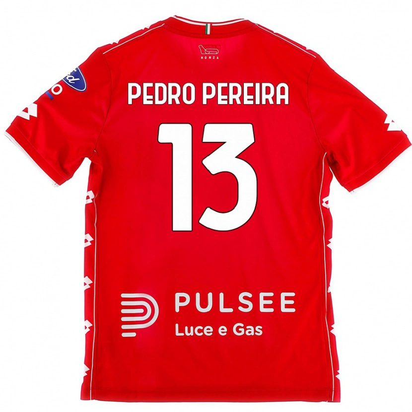 Danxen Män Pedro Pereira #13 Röd Vit Hemmatröja Matchtröjor 2024/25 Tröjor T-Tröja