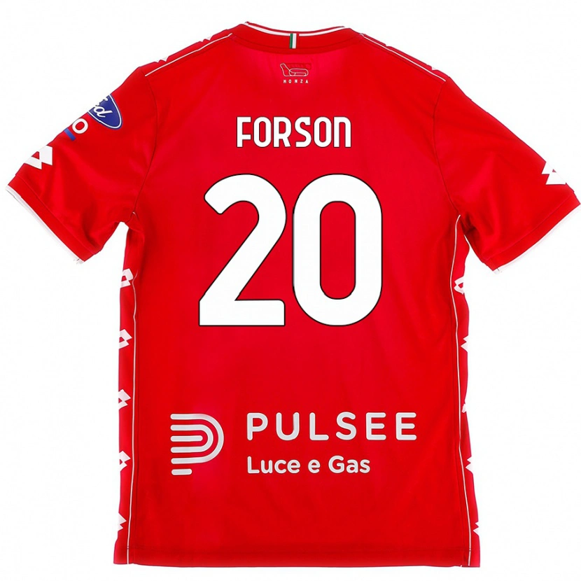 Danxen Män Omari Forson #20 Röd Vit Hemmatröja Matchtröjor 2024/25 Tröjor T-Tröja