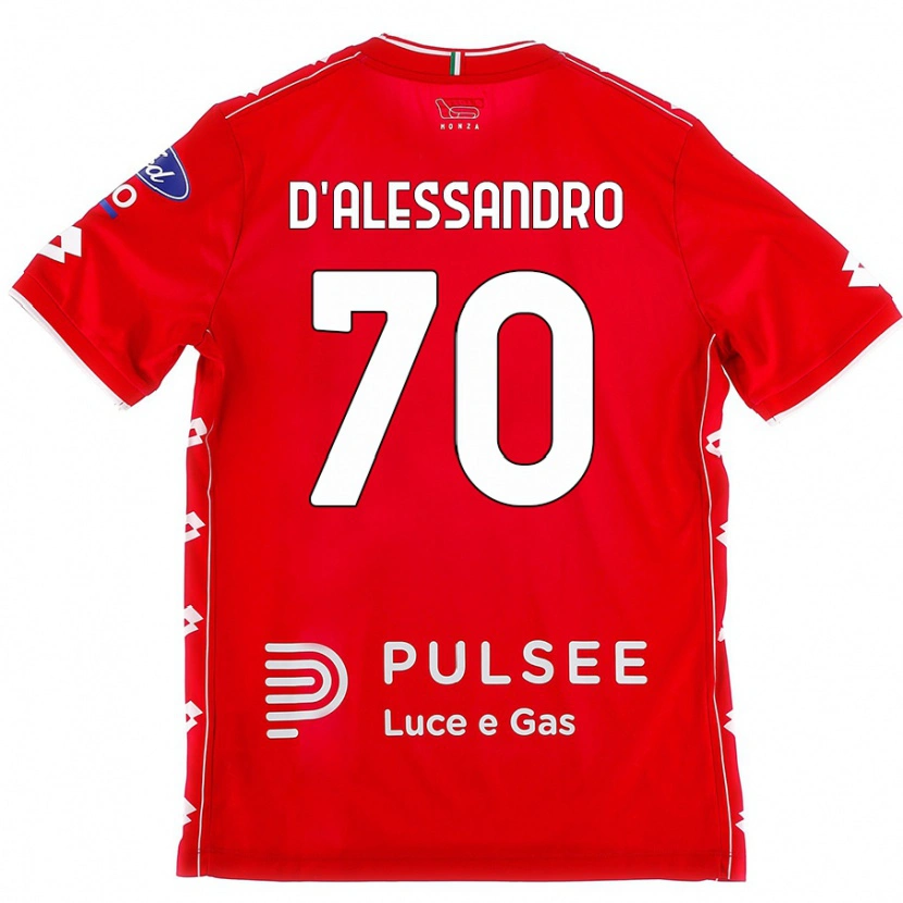 Danxen Män Marco D'alessandro #70 Röd Vit Hemmatröja Matchtröjor 2024/25 Tröjor T-Tröja