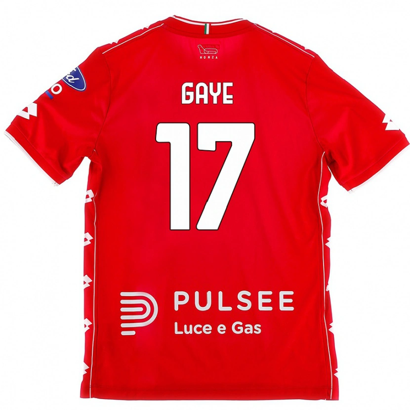 Danxen Män Mamadou Gaye #17 Röd Vit Hemmatröja Matchtröjor 2024/25 Tröjor T-Tröja