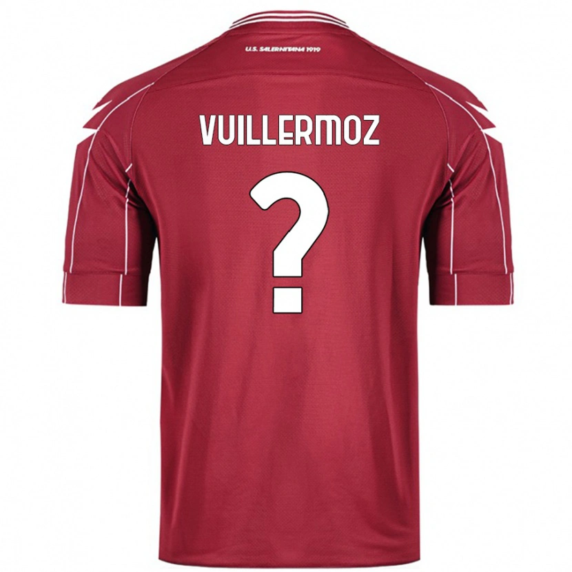 Danxen Män Joshua Vuillermoz #0 Bourgogne Hemmatröja Matchtröjor 2024/25 Tröjor T-Tröja