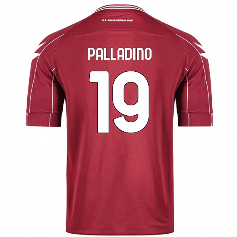 Danxen Män Alfonso Palladino #19 Bourgogne Hemmatröja Matchtröjor 2024/25 Tröjor T-Tröja