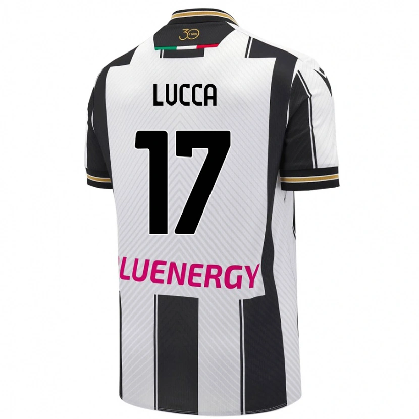 Danxen Män Lorenzo Lucca #17 Vit Svart Hemmatröja Matchtröjor 2024/25 Tröjor T-Tröja