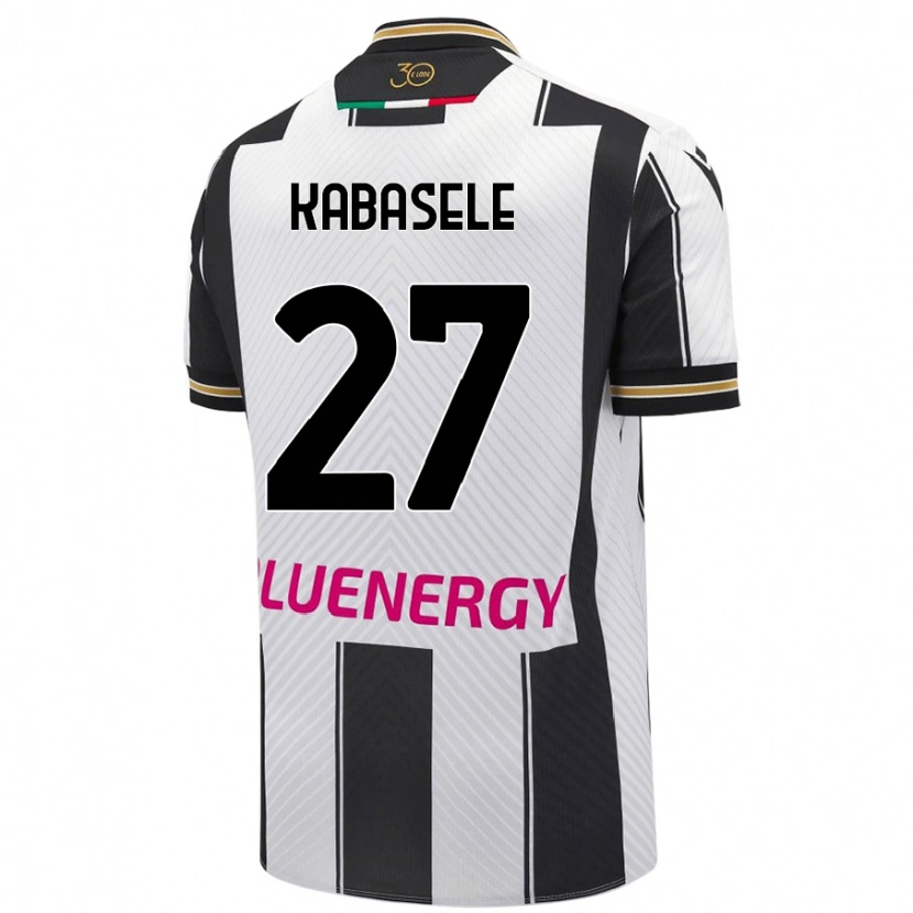 Danxen Män Christian Kabasele #27 Vit Svart Hemmatröja Matchtröjor 2024/25 Tröjor T-Tröja