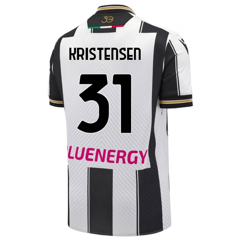 Danxen Män Thomas Kristensen #31 Vit Svart Hemmatröja Matchtröjor 2024/25 Tröjor T-Tröja