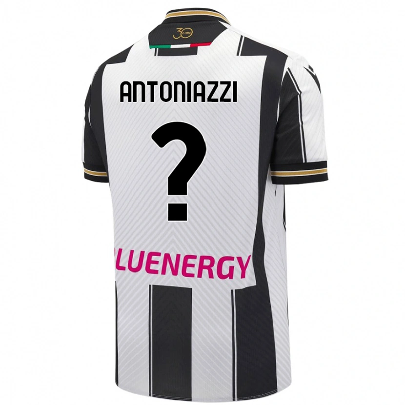Danxen Män Samuele Antoniazzi #0 Vit Svart Hemmatröja Matchtröjor 2024/25 Tröjor T-Tröja