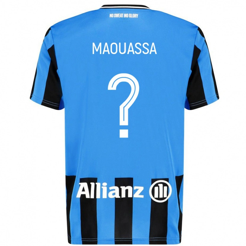 Danxen Män Faitout Maouassa #0 Himmelsblå Svart Hemmatröja Matchtröjor 2024/25 Tröjor T-Tröja