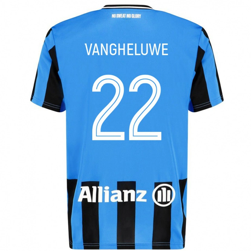 Danxen Män Jody Vangheluwe #22 Himmelsblå Svart Hemmatröja Matchtröjor 2024/25 Tröjor T-Tröja