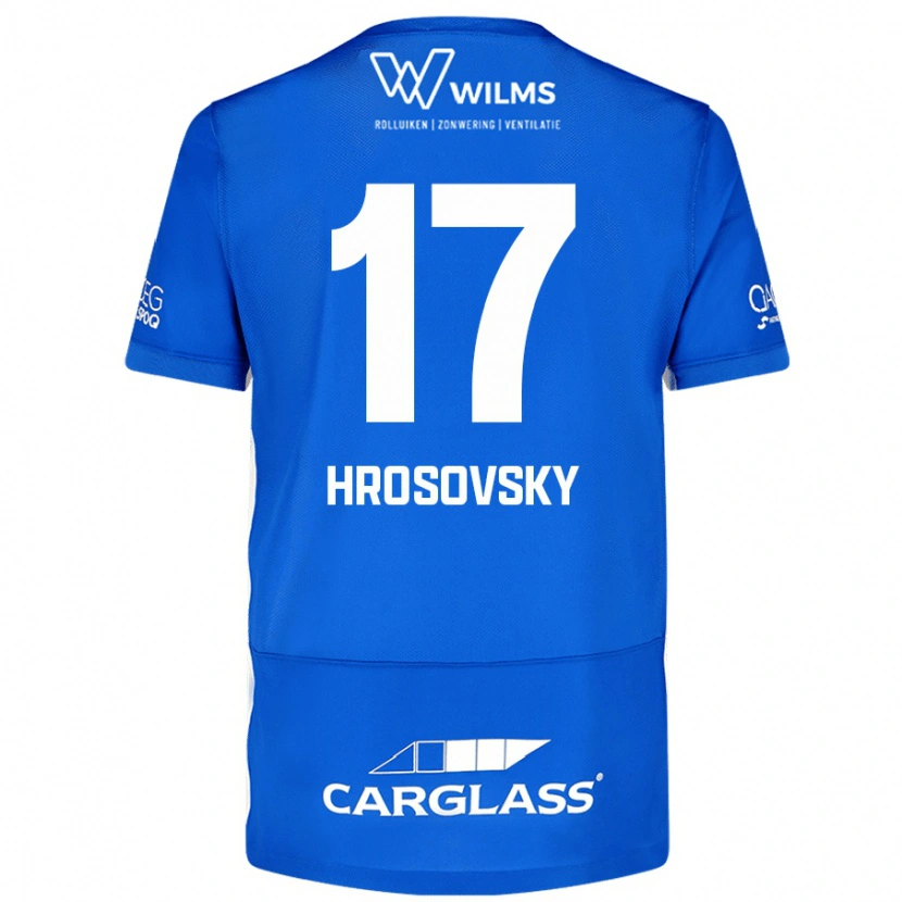 Danxen Män Patrik Hrosovsky #17 Blå Hemmatröja Matchtröjor 2024/25 Tröjor T-Tröja