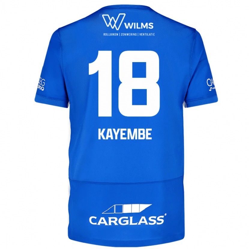 Danxen Män Joris Kayembe #18 Blå Hemmatröja Matchtröjor 2024/25 Tröjor T-Tröja