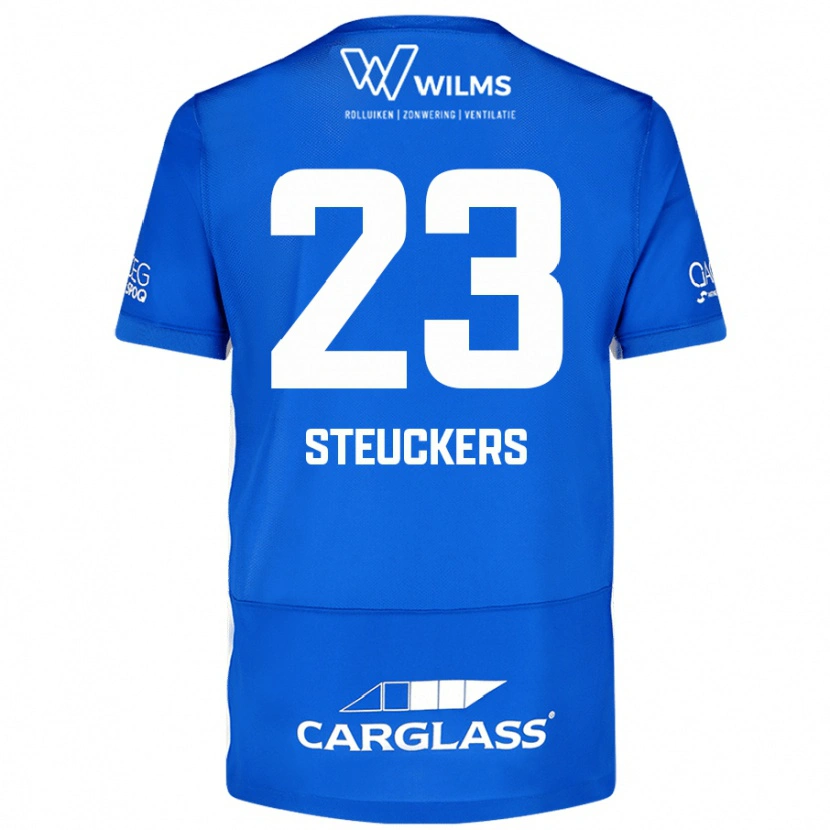 Danxen Män Jarne Steuckers #23 Blå Hemmatröja Matchtröjor 2024/25 Tröjor T-Tröja